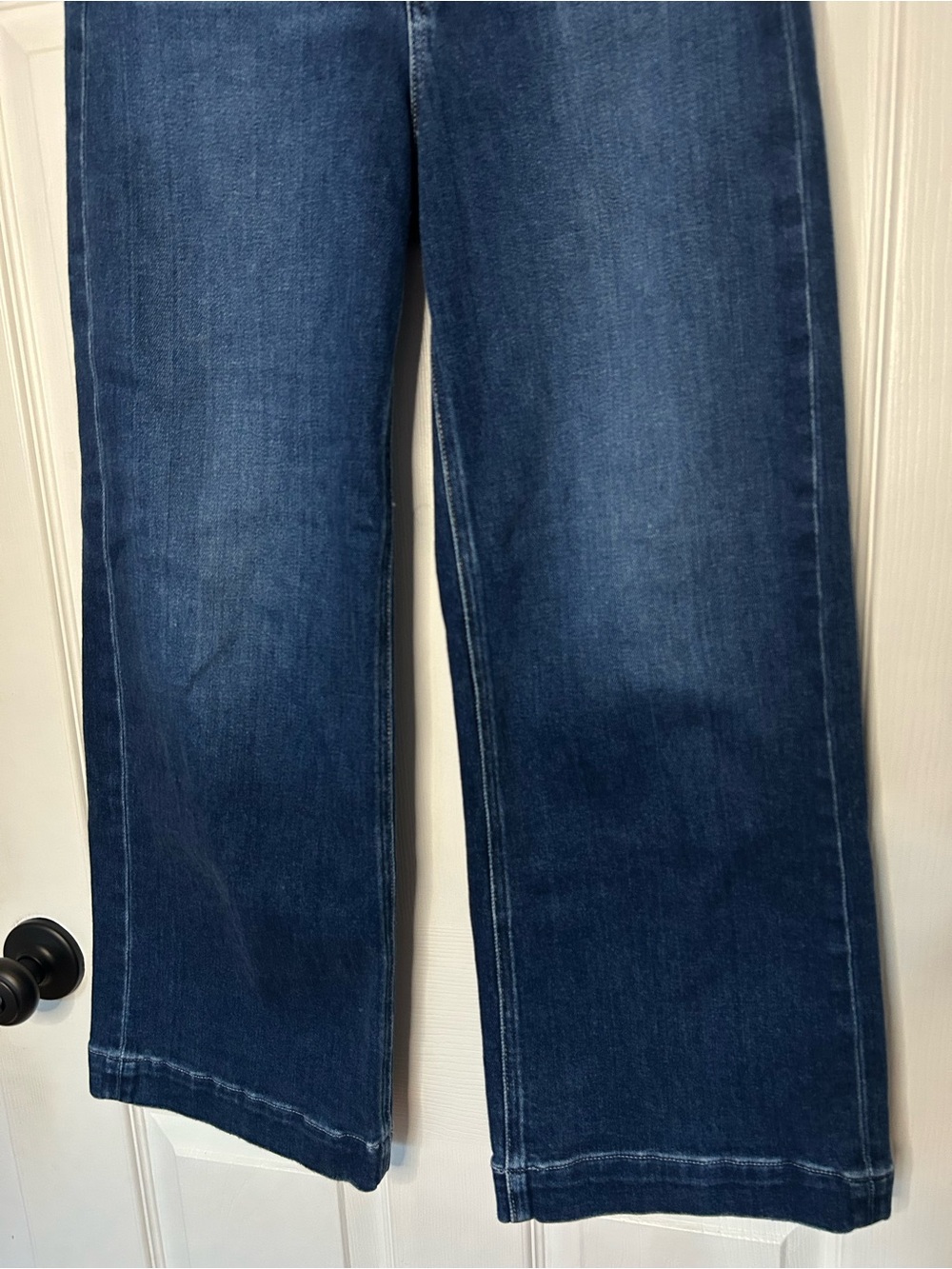 Paige Anessa High Rise Cropped Wide Leg Jeans - Picture 8 of 16
